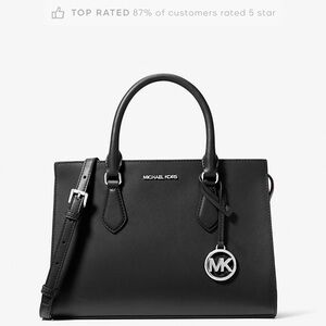 MICHAEL KORS Sheila Medium Satchel in Black